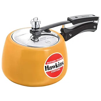 Ceramic-Coated Contura (Mustard Yellow) Aluminium Cooker