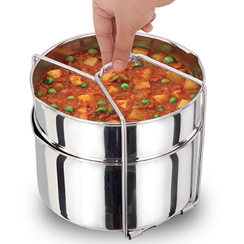 Stainless Steel Two-Dish Set